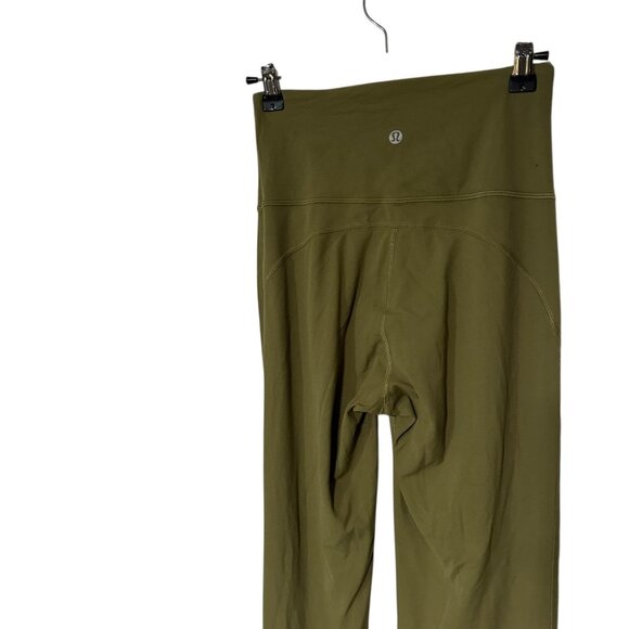 Lululemon Groove Super High Rise Flared Pant Leggings Nulu Bronze Green Size 4 - Picture 5 of 12